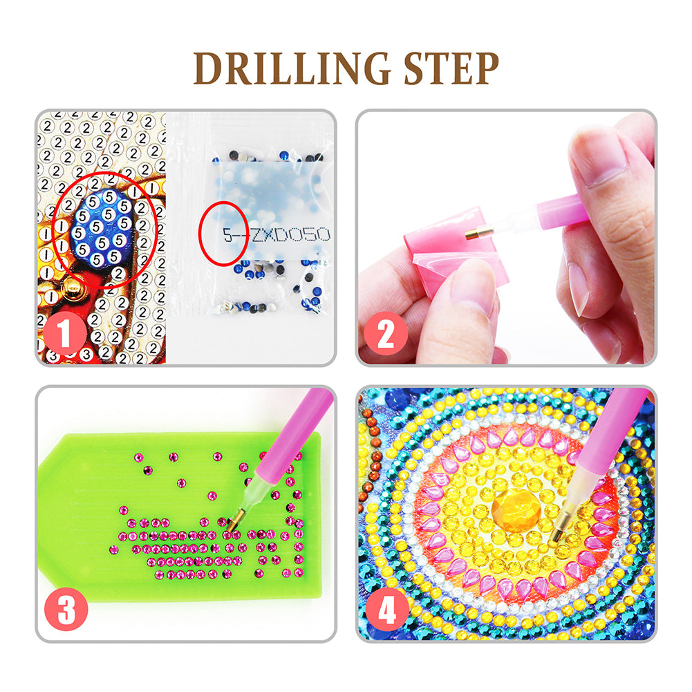 DIY Crystal Diamond Painting Rhinestone Valentines Day Desk Ornaments Kit