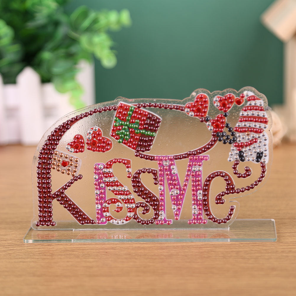 DIY Crystal Diamond Painting Rhinestone Valentines Day Desk Ornaments Kit
