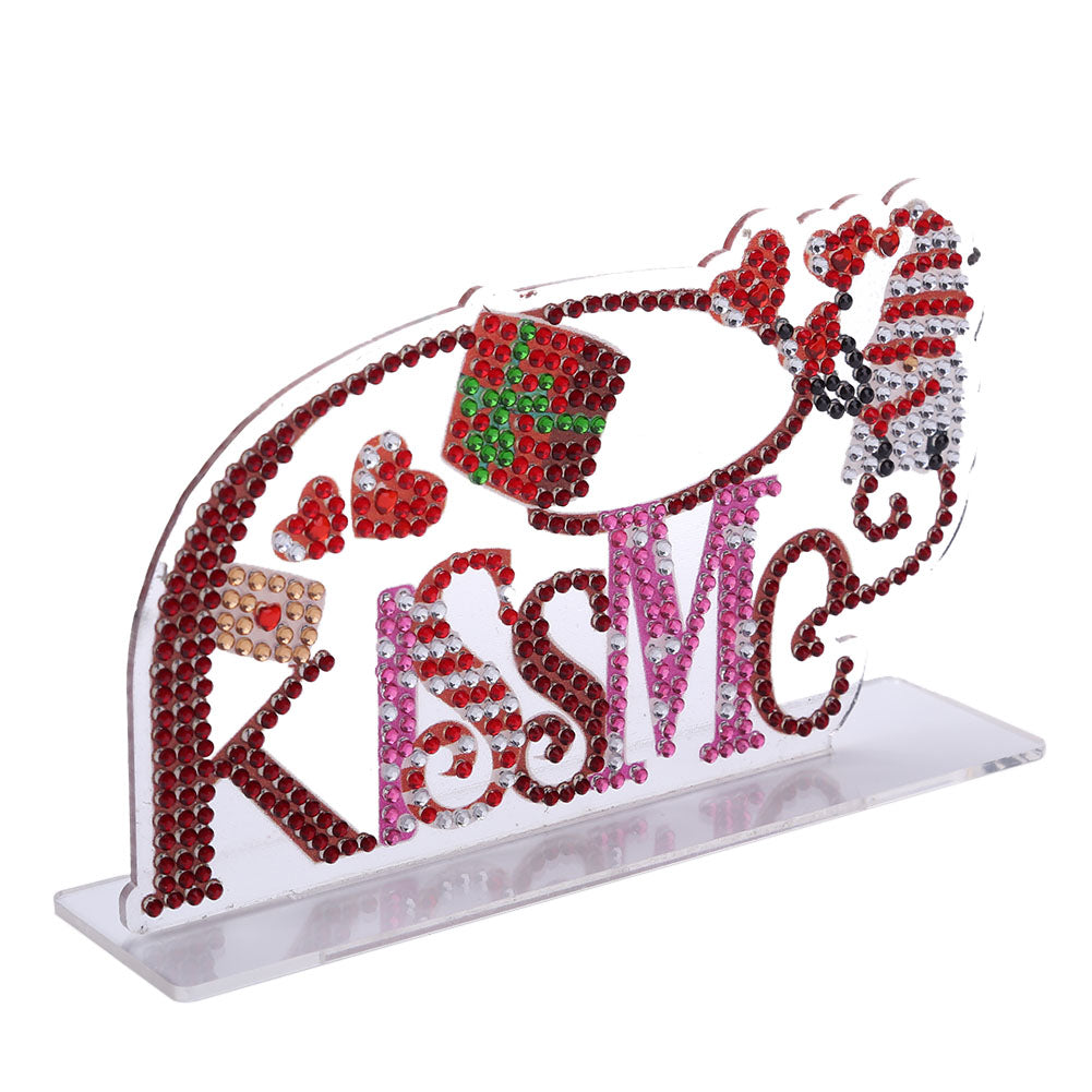 DIY Crystal Diamond Painting Rhinestone Valentines Day Desk Ornaments Kit