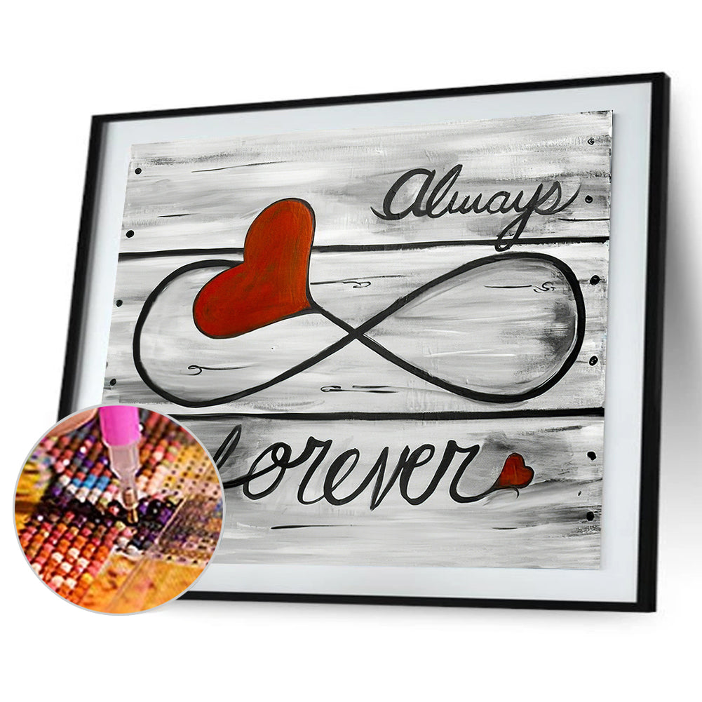 Love - Full Round Drill Diamond Painting 40*30CM
