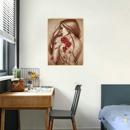 Geisha Beauty - Full Round Drill Diamond Painting 30*40CM