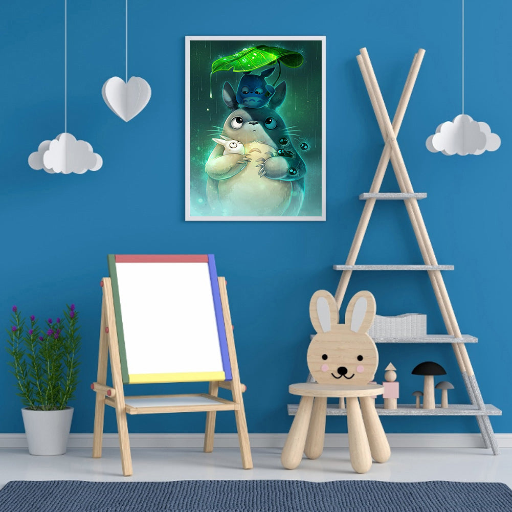 Totoro - Full Round Drill Diamond Painting 30*40CM