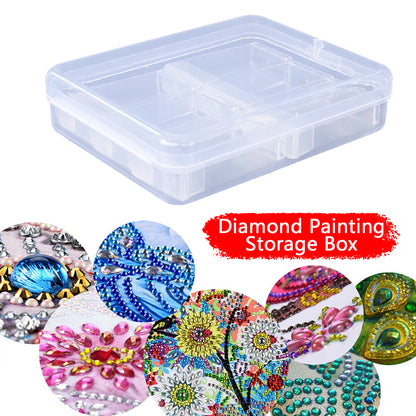 Square Diamond Painting Box Transparent Nail Beads Storage Case Container