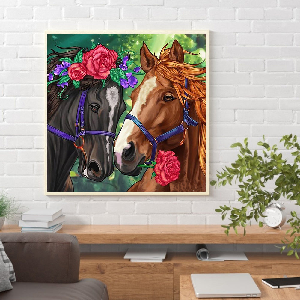 Pairs Animals - Full Round Drill Diamond Painting 30*30CM