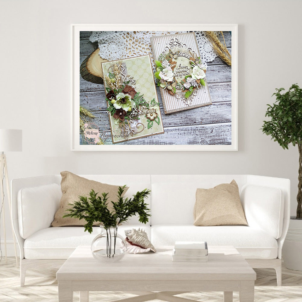 Flower Grass - Full Round Drill Diamond Painting 40*30CM