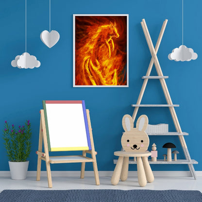 Fire Wolf - Full Square Drill Diamond Painting 30*40CM