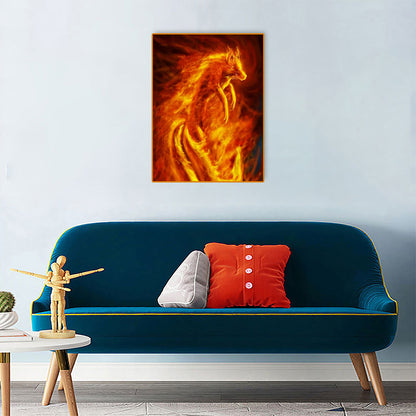 Fire Wolf - Full Square Drill Diamond Painting 30*40CM