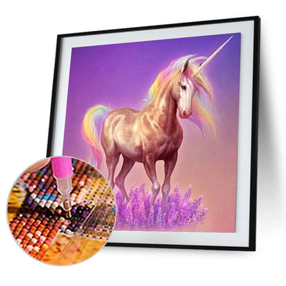 Unicorn - Full Round Drill Diamond Painting 30*30CM