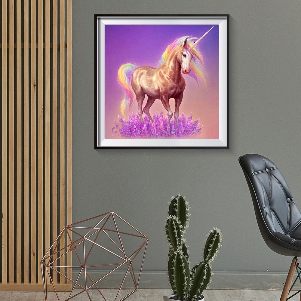 Unicorn - Full Round Drill Diamond Painting 30*30CM