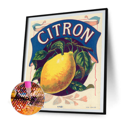 Retro Lemon - Full Round Drill Diamond Painting 35*40CM