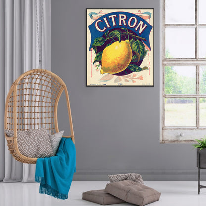 Retro Lemon - Full Round Drill Diamond Painting 35*40CM