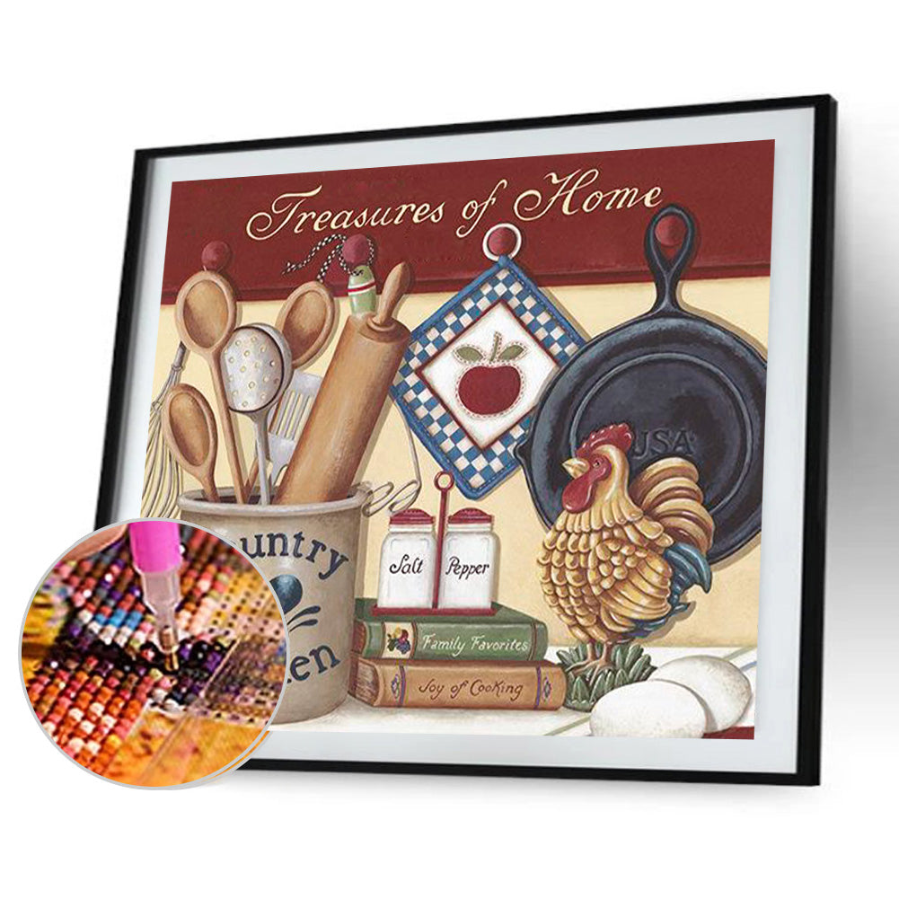 Kitchenware - Full Round Drill Diamond Painting 45*40CM