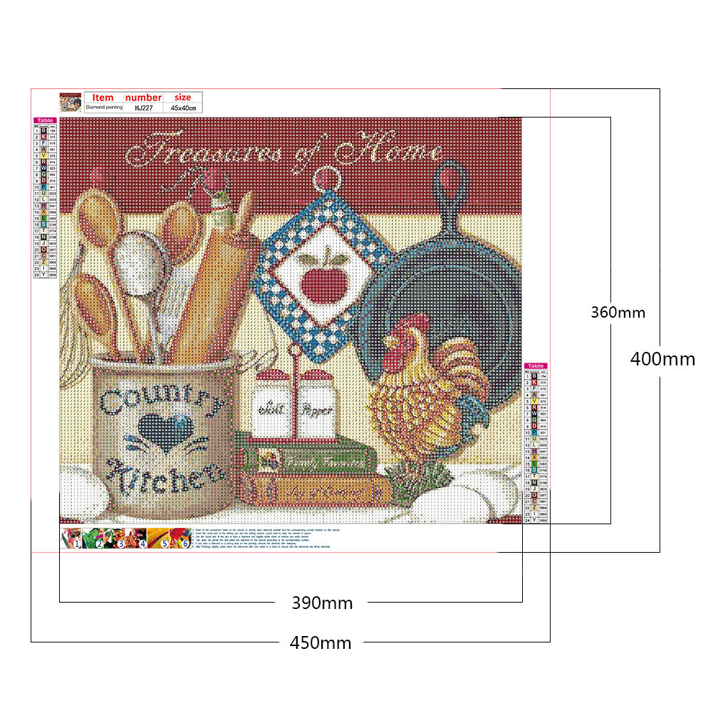 Kitchenware - Full Round Drill Diamond Painting 45*40CM