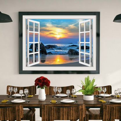 Sea Landscape - Full Round Drill Diamond Painting 40*30CM