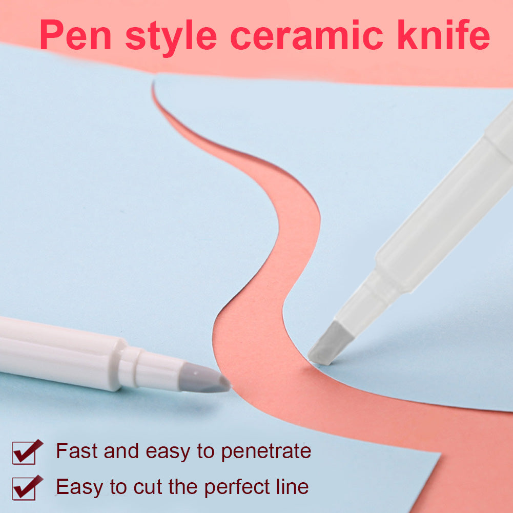 Pen Shaped Blade Utility Knife DIY Diamond Painting Paper Ceramic Cutter