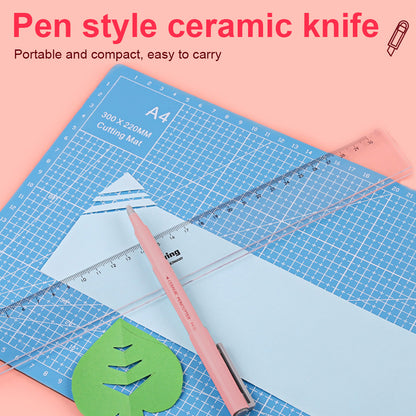 Pen Shaped Blade Utility Knife DIY Diamond Painting Paper Ceramic Cutter