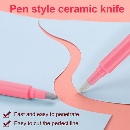 Pen Shaped Blade Utility Knife DIY Diamond Painting Paper Ceramic Cutter