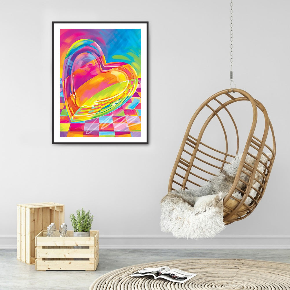 Love Heart - Full Round Drill Diamond Painting 30*40CM