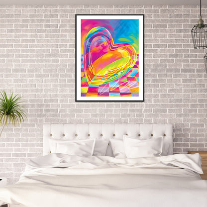 Love Heart - Full Round Drill Diamond Painting 30*40CM