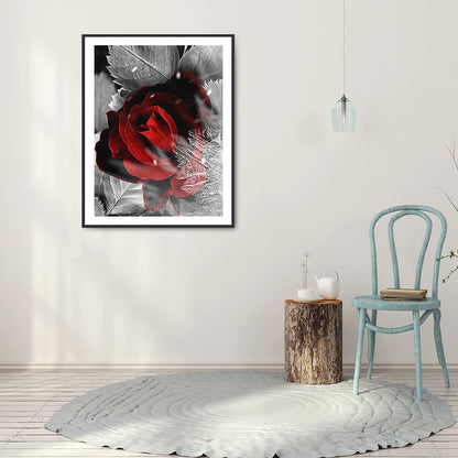 Red Rose - Full Round Drill Diamond Painting 30*40CM