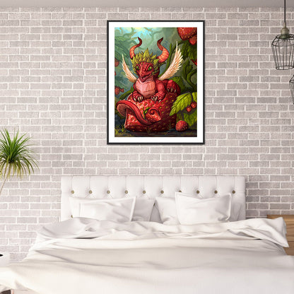 Fruit Dinosaur - Full Round Drill Diamond Painting 30*40CM