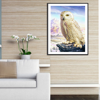 Owl - Full Round Drill Diamond Painting 30*40CM