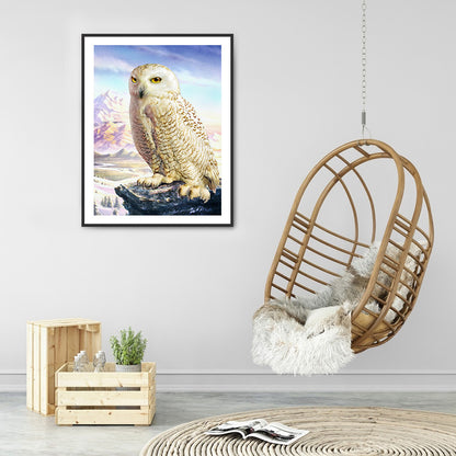 Owl - Full Round Drill Diamond Painting 30*40CM