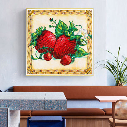 Strawberry - Special Shaped Drill Diamond Painting 30*30CM