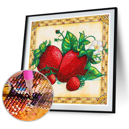 Strawberry - Special Shaped Drill Diamond Painting 30*30CM