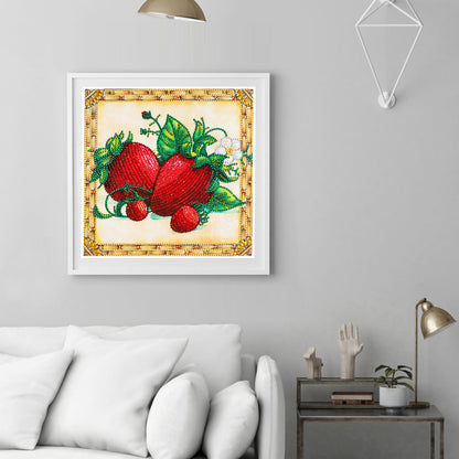 Strawberry - Special Shaped Drill Diamond Painting 30*30CM