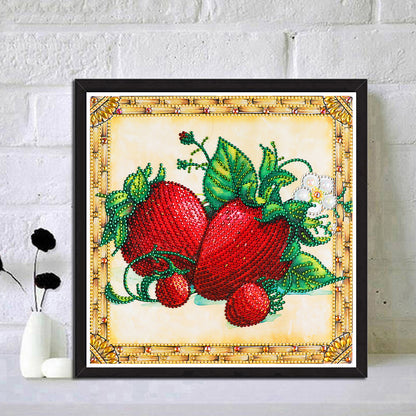 Strawberry - Special Shaped Drill Diamond Painting 30*30CM