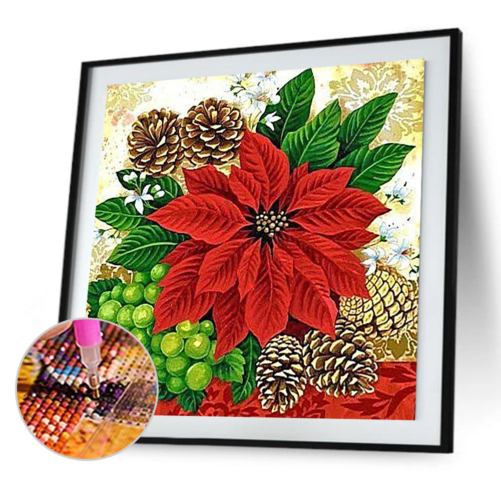 Flowers - Full Round Drill Diamond Painting 30*30CM