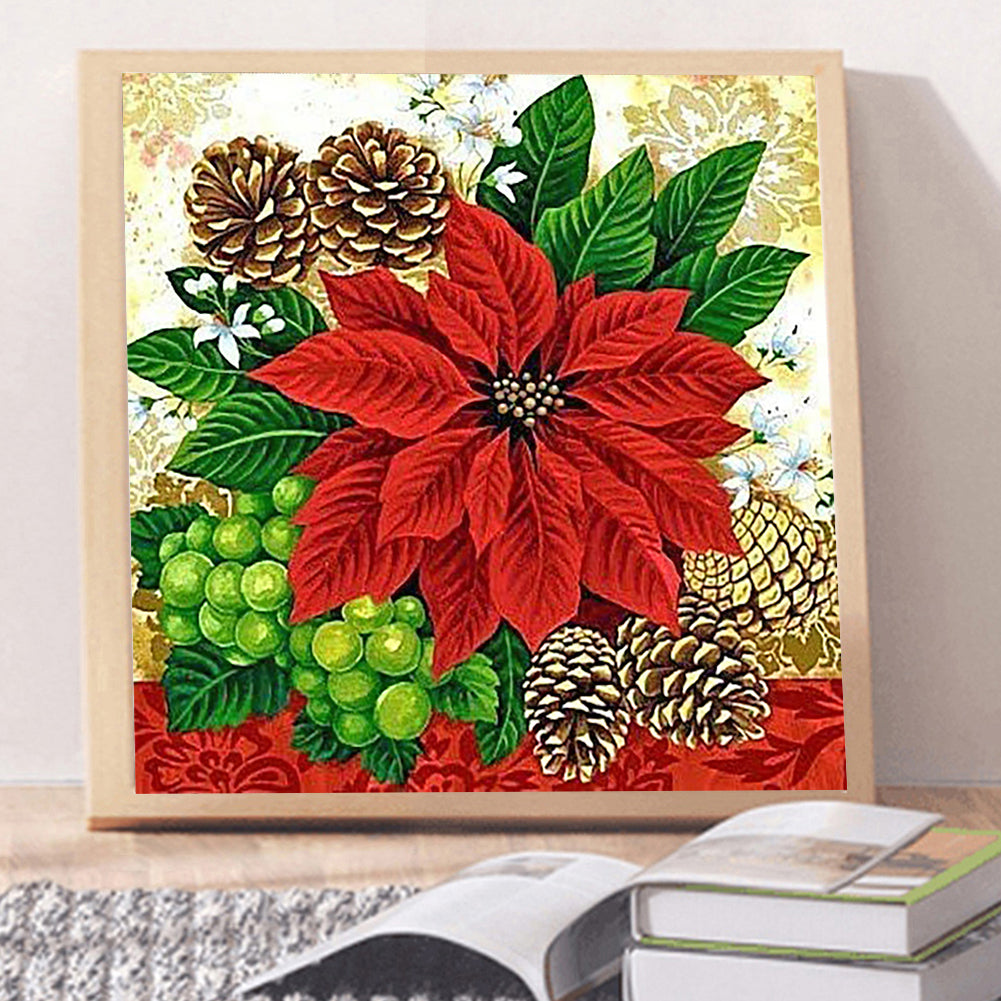 Flowers - Full Round Drill Diamond Painting 30*30CM