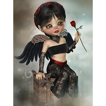 Angel Doll - Full Round Drill Diamond Painting 30*40CM