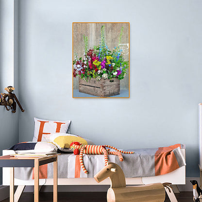 Flower Vase - Full Round Drill Diamond Painting 30*40CM