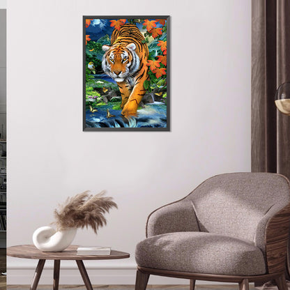 Forest Tiger - Full Round Drill Diamond Painting 45*60CM