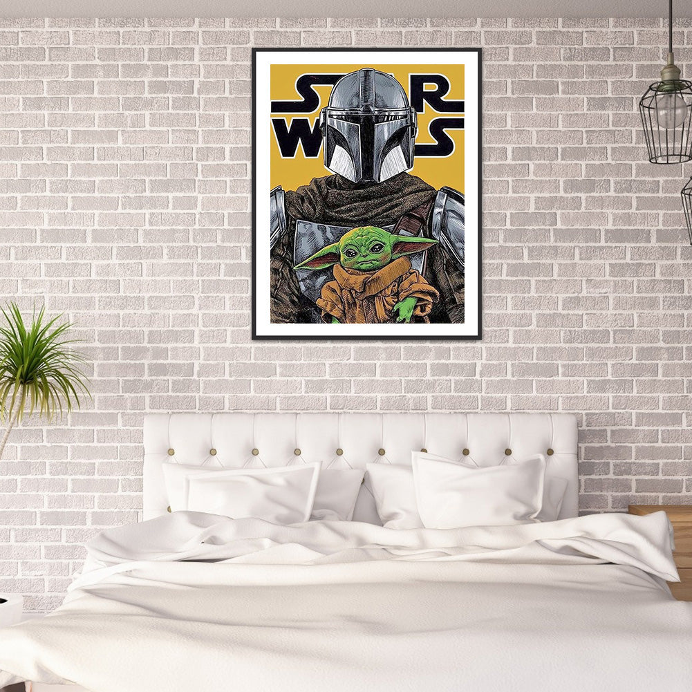 Yoda - Full Round Drill Diamond Painting 30*40CM