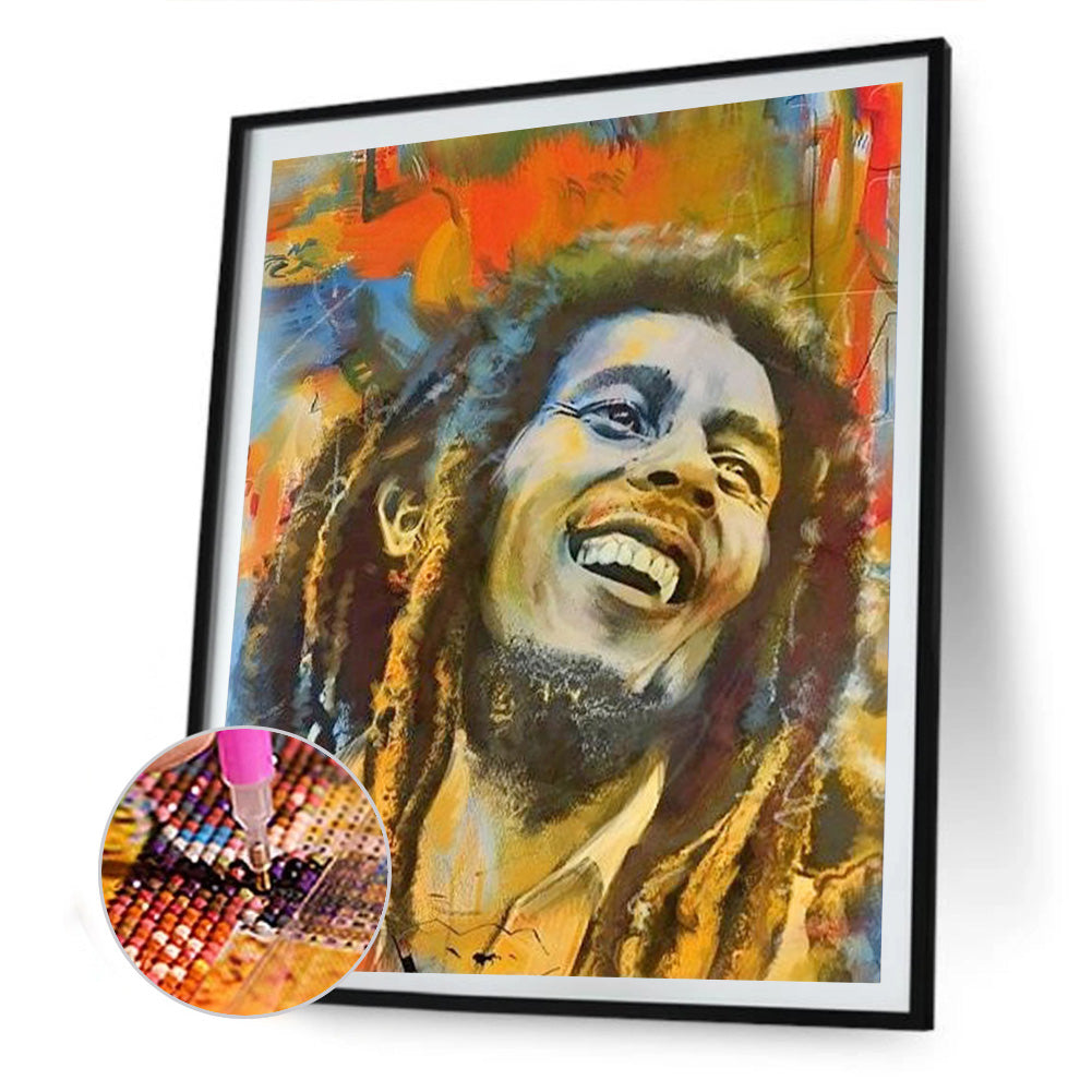 Grin Man - Full Round Drill Diamond Painting 30*40CM