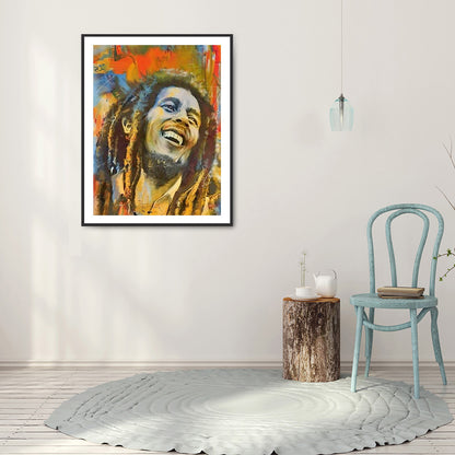 Grin Man - Full Round Drill Diamond Painting 30*40CM