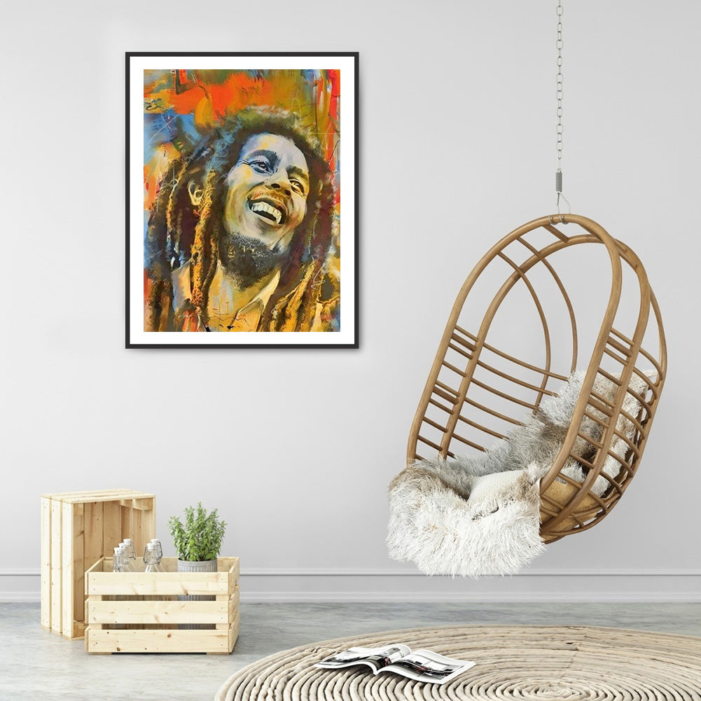 Grin Man - Full Round Drill Diamond Painting 30*40CM