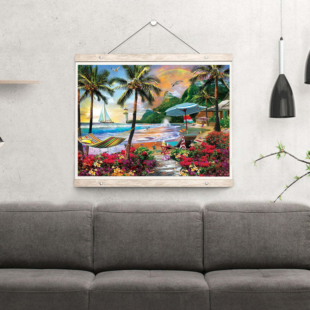 Seaside Scenery - Full Round Drill Diamond Painting 40*30CM