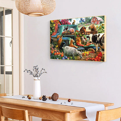 Farm - Full Round Drill Diamond Painting 55*40CM
