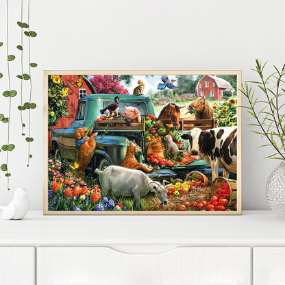 Farm - Full Round Drill Diamond Painting 55*40CM