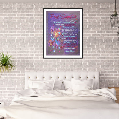 English Letter - Special Shaped Drill Diamond Painting 40*50CM