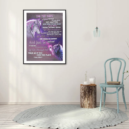 English Letter - Special Shaped Drill Diamond Painting 40*50CM