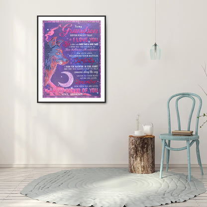 English Letter - Special Shaped Drill Diamond Painting 40*50CM