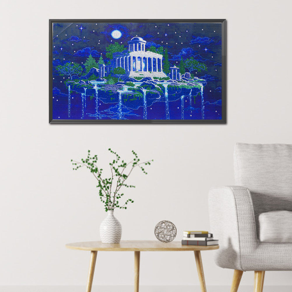 Moon Shrine - Special Shaped Drill Diamond Painting 75*45CM