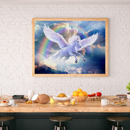 Rainbow Horse - Full Round Drill Diamond Painting 40*30CM