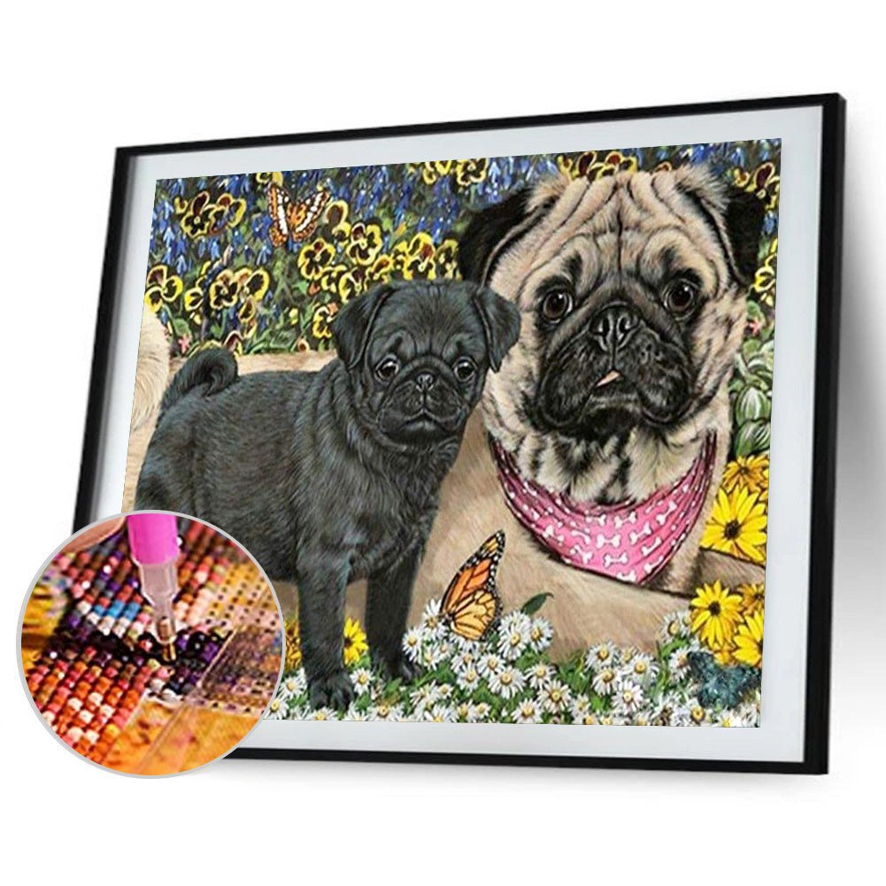 Dog - Full Round Drill Diamond Painting 40*30CM