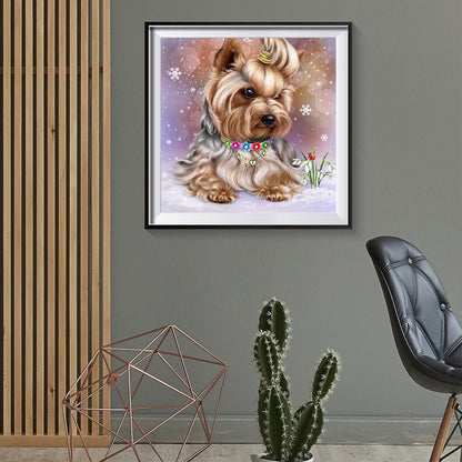 Dog - Full Round Drill Diamond Painting 30*30CM